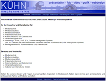 Tablet Screenshot of kuehn-medienservice.de